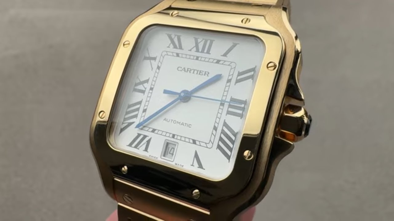 Cartier Santos Full Gold Bracelet (WGSA0029) Cartier Watch Review