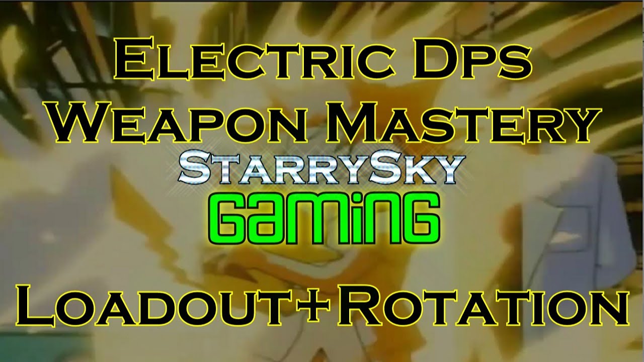 DCUO Electric Dps Weapon Mastery Loadout+Rotation