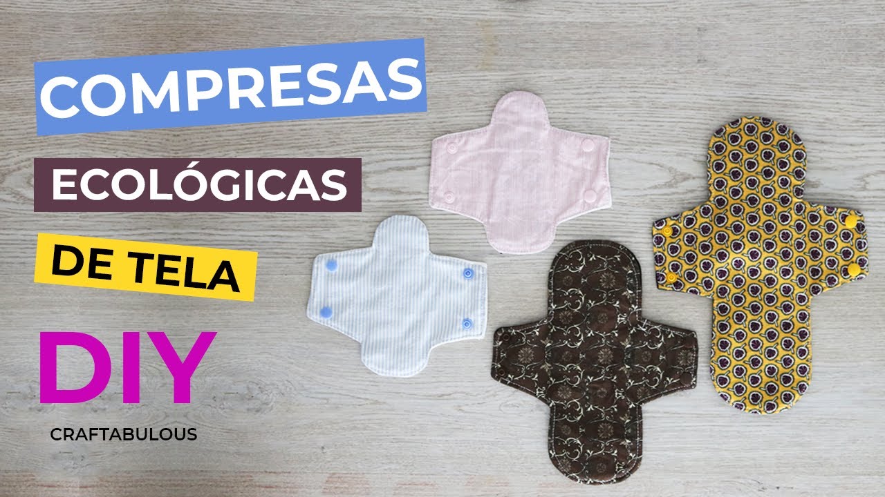 💁Haz compresas reutilizables de tela/ Materiales / Craftabulous