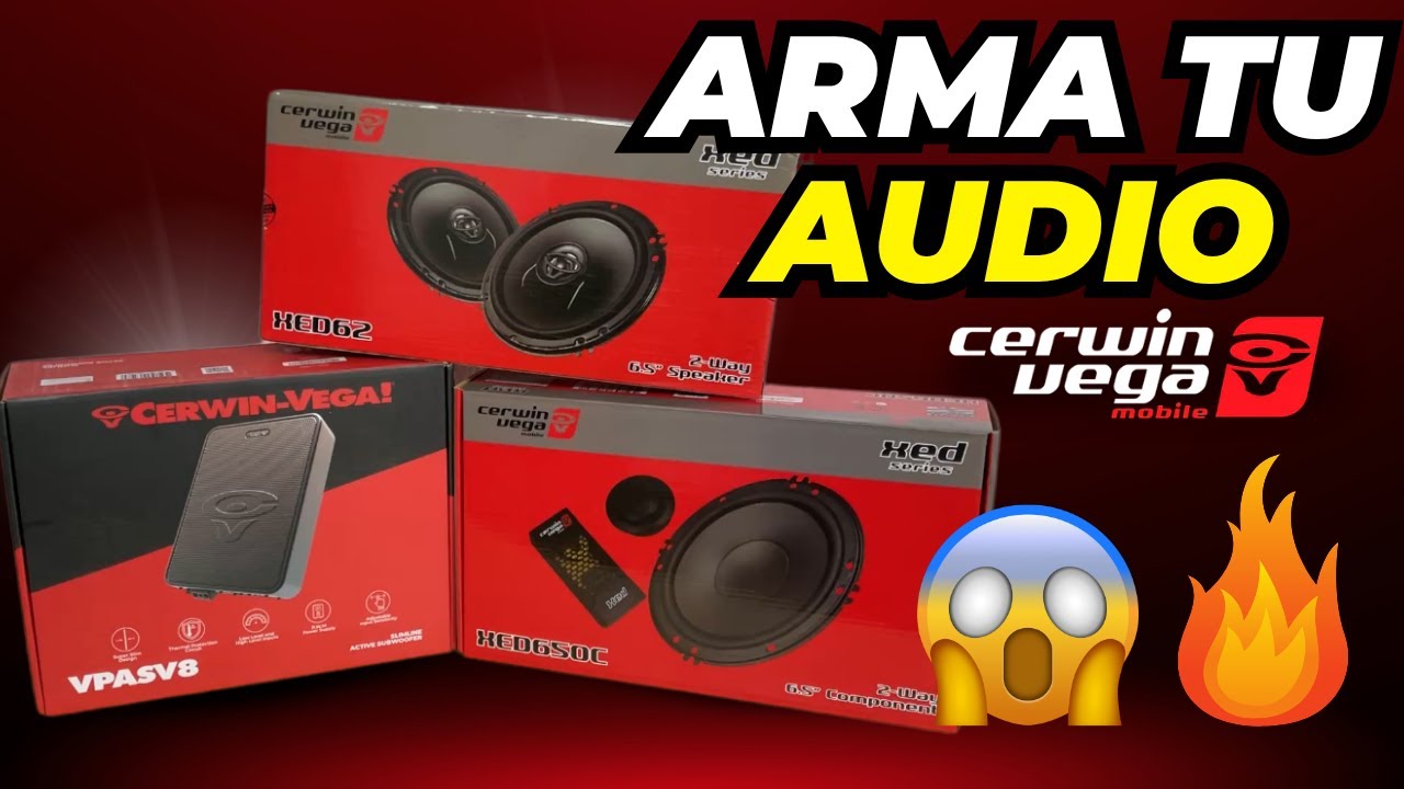 TEN UN SONIDO DE CALIDAD CON ESTOS COMPONENTES CERWIN VEGA 🔥😱