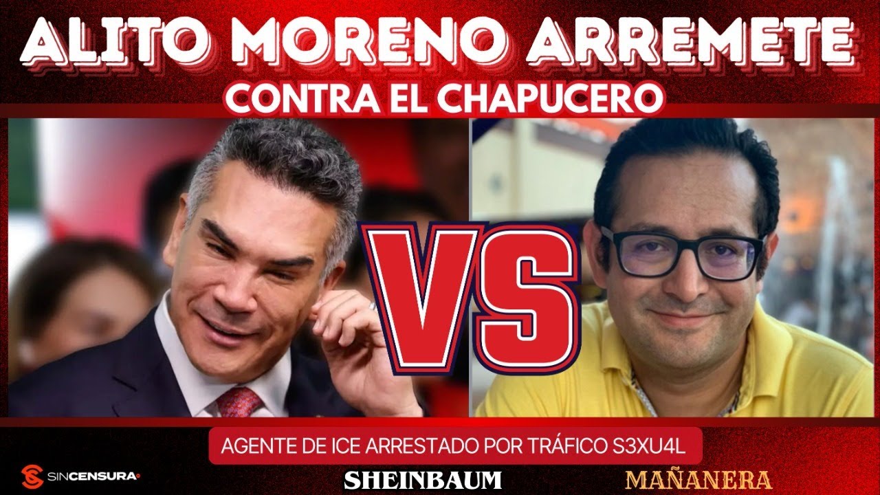 #AlitoMoreno arremete contra #ElChapucero. Agente de #ICE arrestado por tráfico s3xu4l infantil.