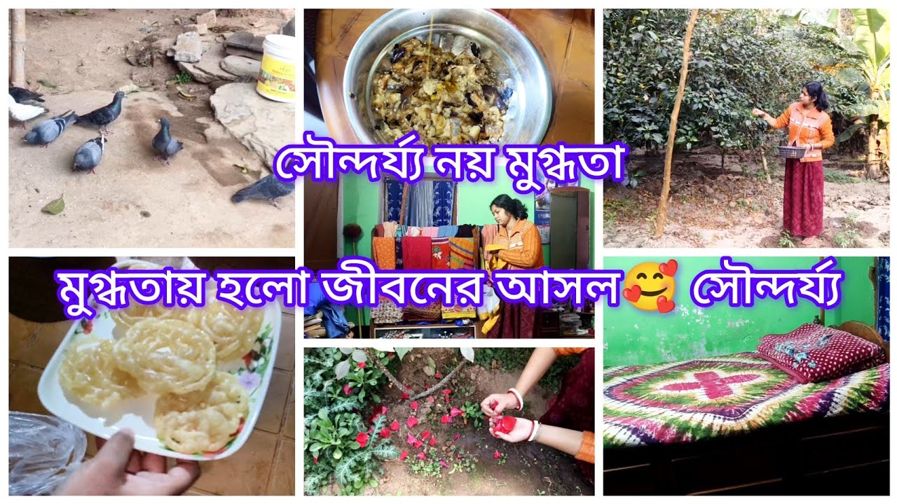 সুন্দরতা নই ⁉️🌿 গ্রামের মানুষ মনের মুগ্ধতার মাঝে খুঁজে পায় জীবনের আসল🌞সৌন্দর্য্ তৃপ্তিময় সুন্দরতা 