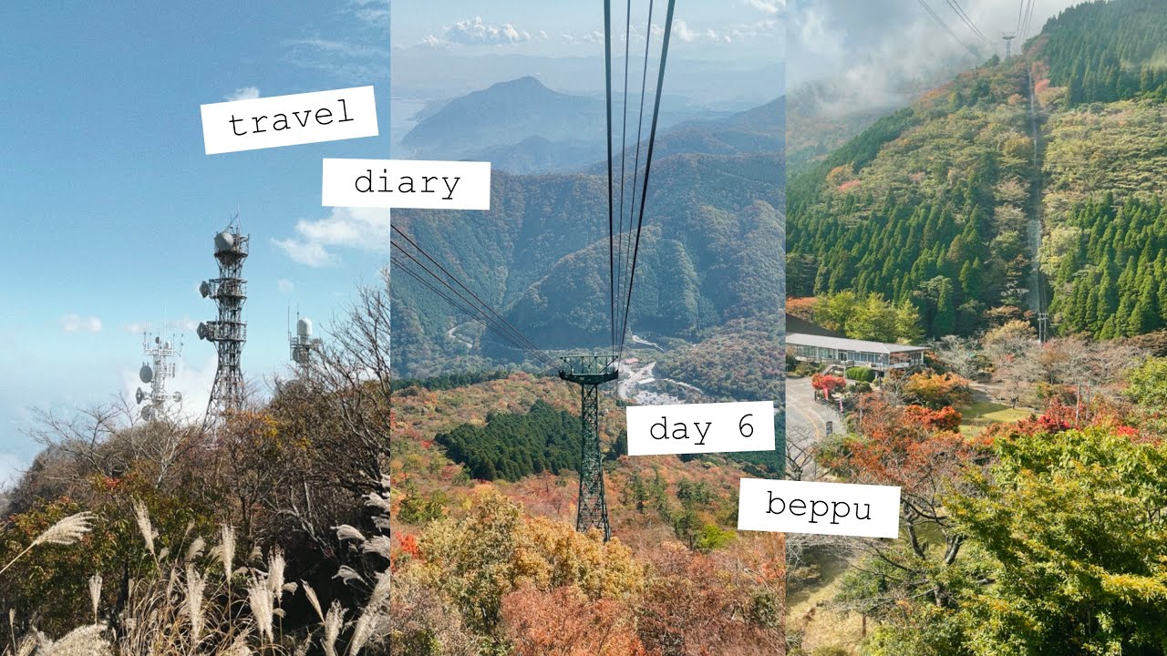 travel diary | Beppu 🚠 Ropeway, Hells of Beppu, sunrise at Matogahama park