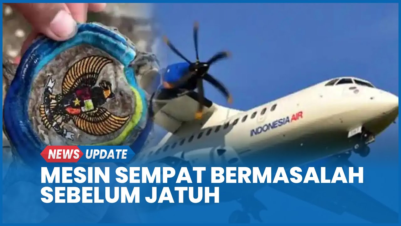 Mesin ATR 42-500 Bermasalah sebelum Jatuh di Pangkep
