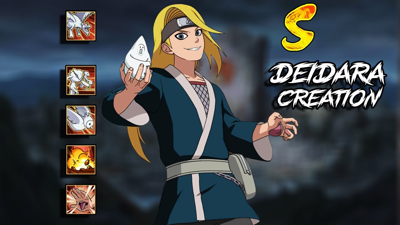 Naruto Online Mobile - Deidara Akatsuki Creation Gameplay