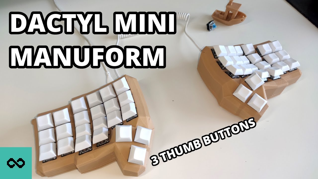 Dactyl ManuForm Mini Keyboard Build