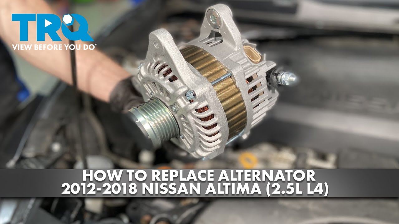 Как заменить генератор на Nissan Altima 2.5L L4 2012-2018 годов
