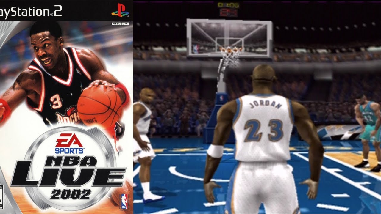 NBA Live 2002 PS2 Throwback | Charlotte Hornets vs Washington Wizards Gameplay