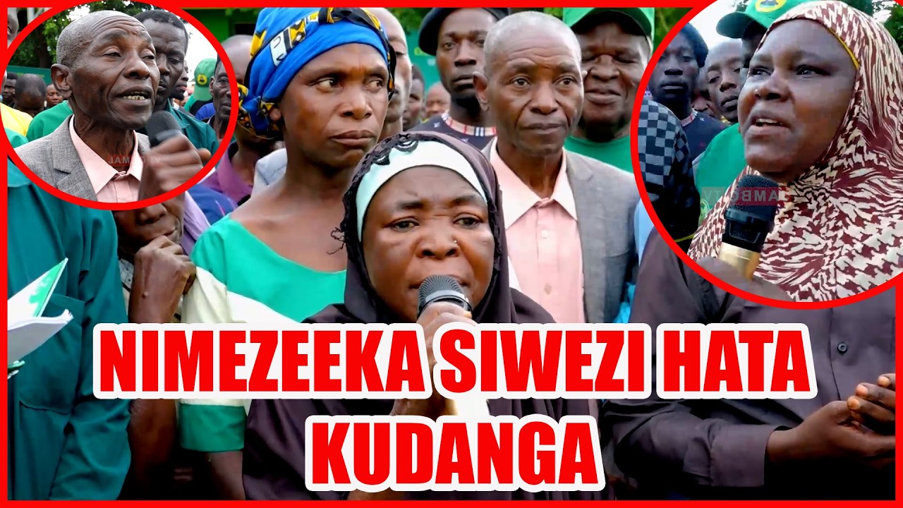 ''SIWEZI TENA KWENDA KUDANGA'' BIBI AWAVUNJA WATU MBAVU MBELE YA MKUTANO, WAKATI KUSKILIZA KERO