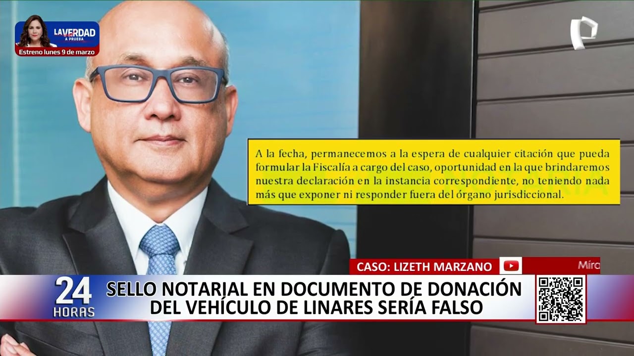 Notario afirma que sello en documento de donación de vehículo de Marisel Linares a Villar 
