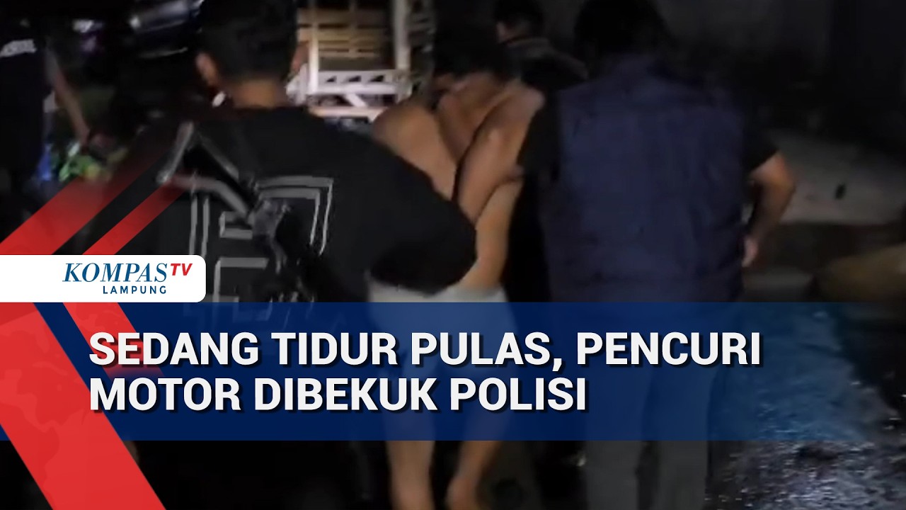 Sedang Tidur Pulas, Pencuri Motor Dibekuk Polisi