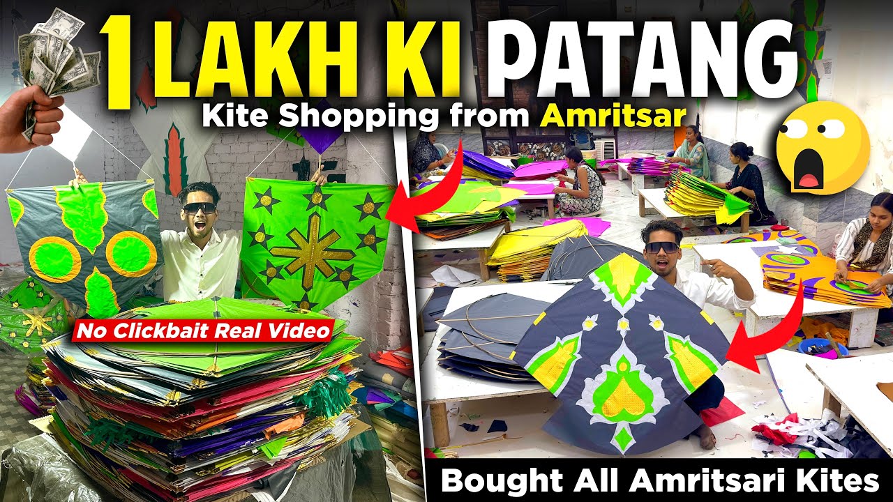 Buying 1 Lakh RS Kite Stash From Amritsar | Kites Shopping😱15 August Worth Rs. 100000 | Kite Vlogs