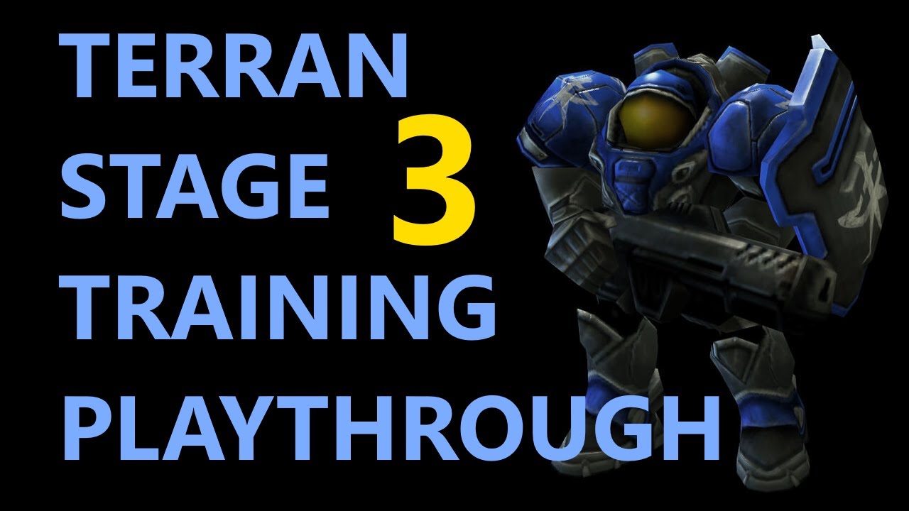 Terran Stage 3 Training - Left-Handed Playthrough - Starcraft 2
