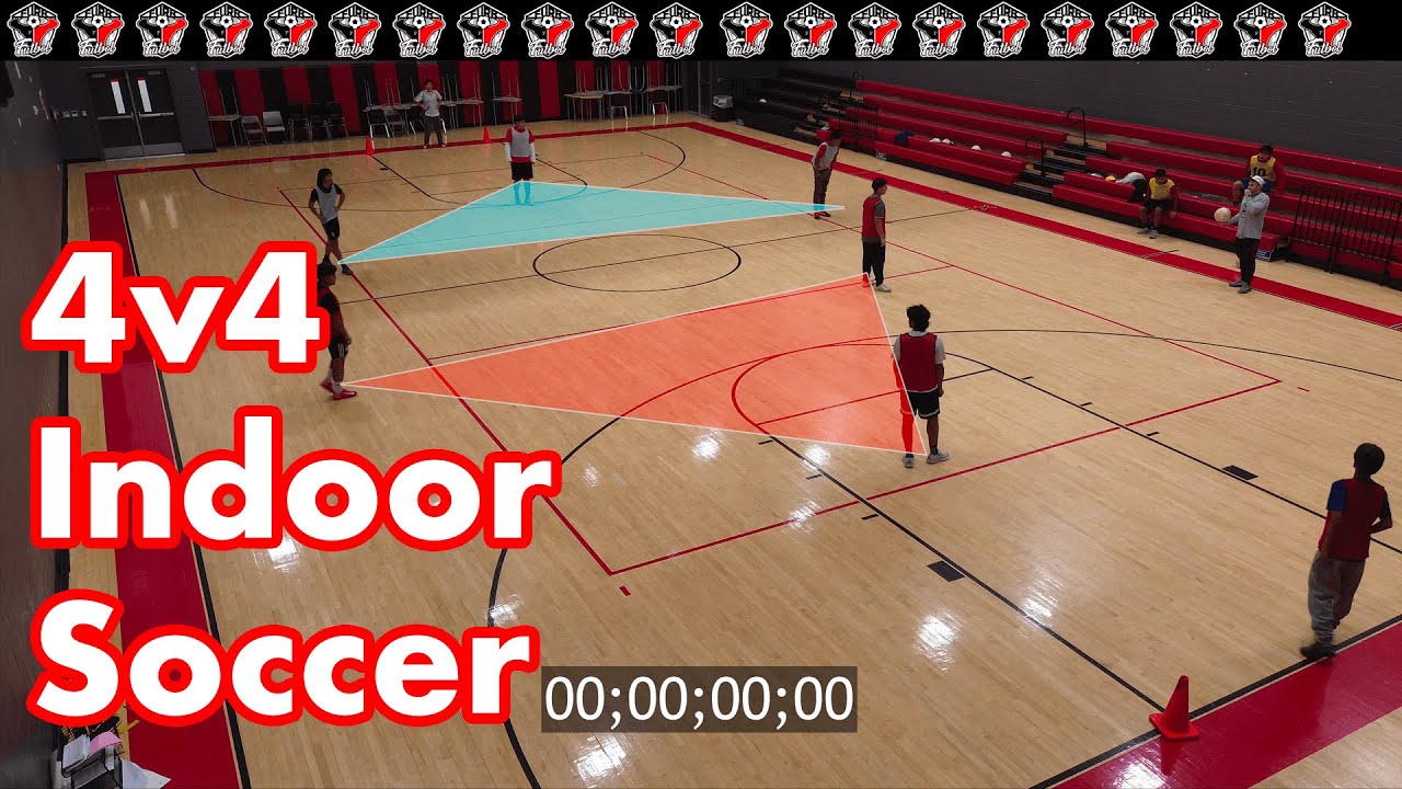 Indoor Soccer: 4v4 - Demonstration Drill