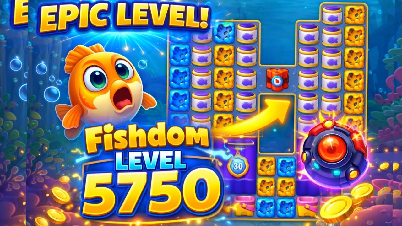 LEVEL 5750 WALKTHROUGH 🎯 | Fishdom Gameplay 🐠