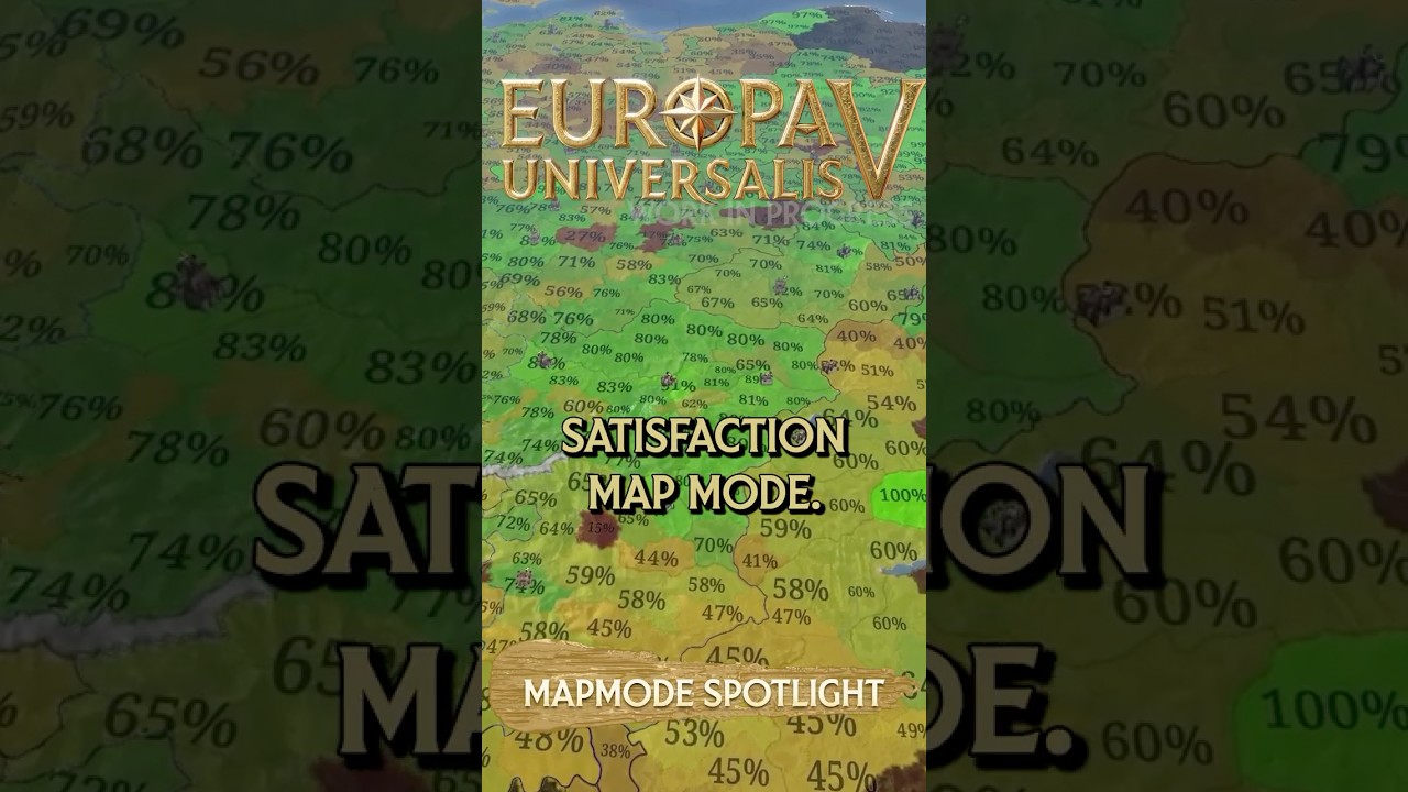 Satisfaction Map Mode in Europa Universalis V - EU5 Mapmode Spotlight