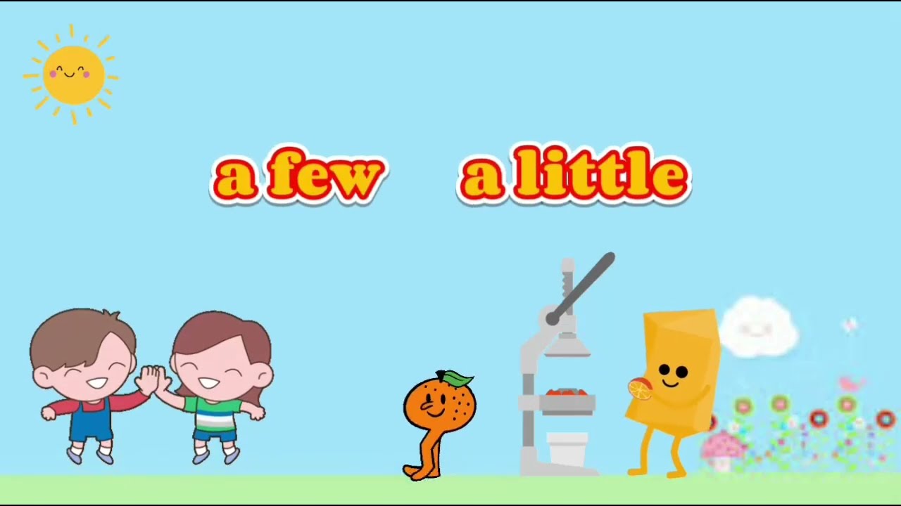 A few   A  little /Countable and Uncountable  Nouns/Kids Grammar/ Driven Me