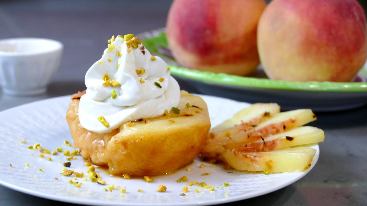 Il Mondo di Antonietta Polcaro - Pesche grigliate con mousse di ricotta.