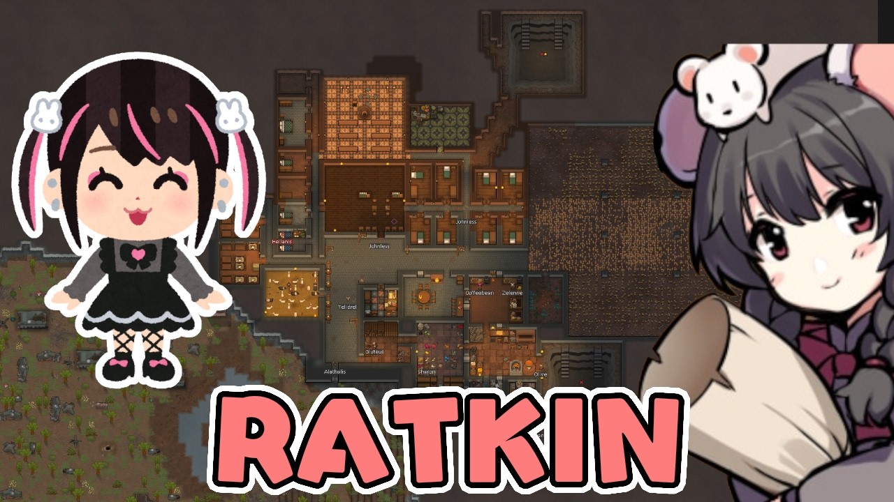 【RIMWORLD RATKIN】Menherats (Menhera Rat Girls)