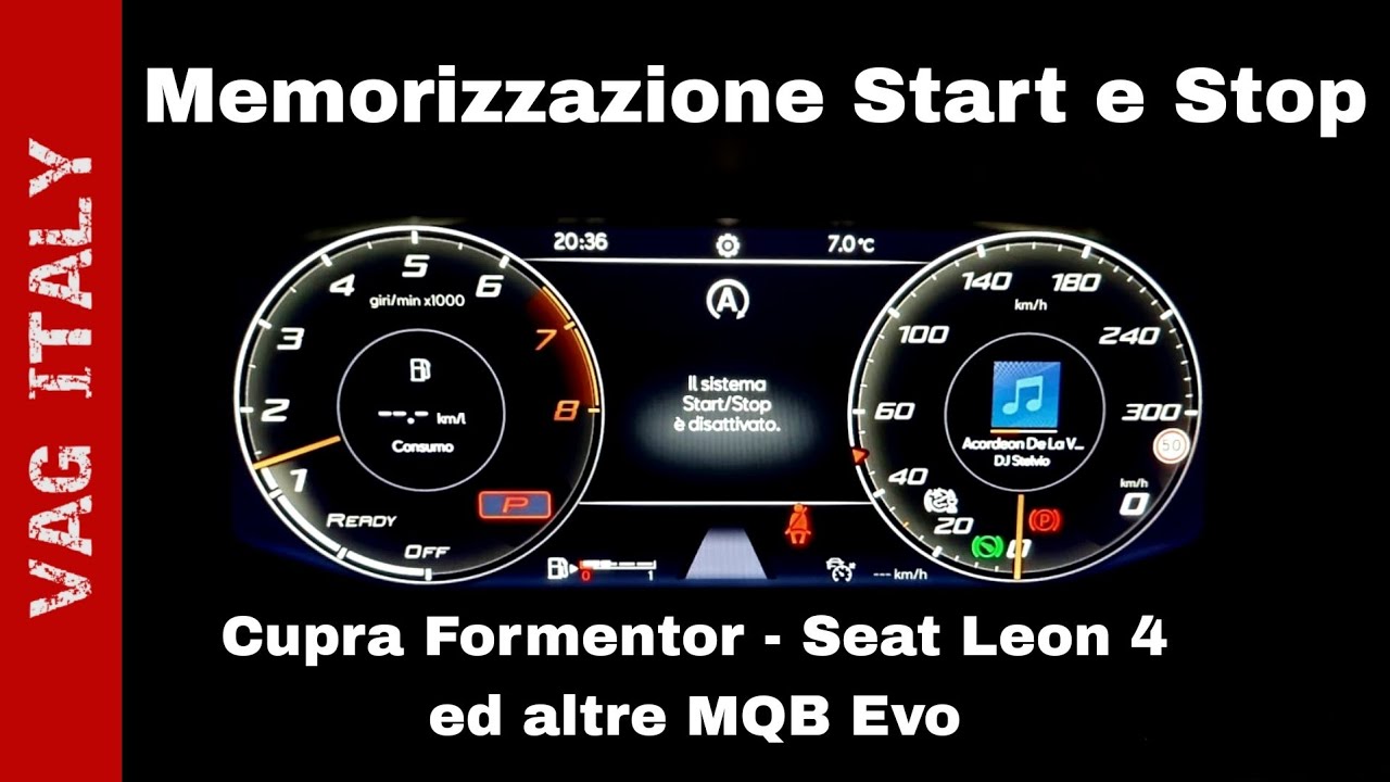 Disattivazione Start & Stop su Cupra Formentor - Leon 4 e altre MQB Evo (Golf 8, A3 8Y, Octavia 4)