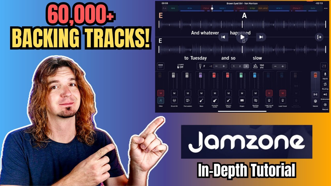 AWESOME App for Performing LIVE with BACKING TRACKS - JamZone Overview