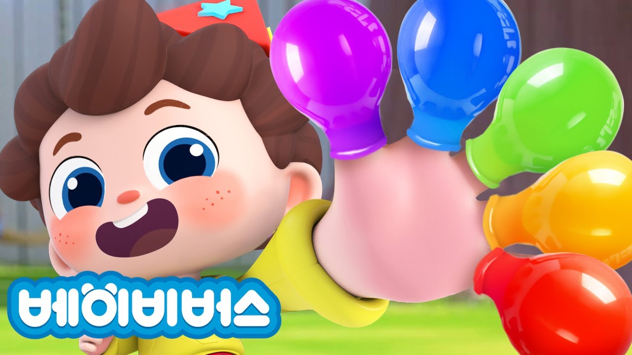 색깔 풍선 손가락 놀이 | 색깔놀이 | 직업체험 | 예스 네오 | 동요모음 | 베이비버스 인기동요 | BabyBus