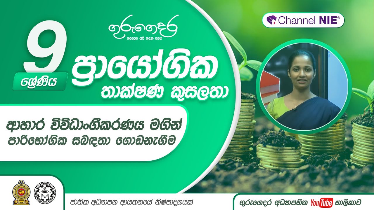 ආහාර විවිධාංගීකරණය මගින් පාරිභෝගික සබඳතා ගොඩනැගීම - 09 ශ්‍රේණිය (ප්‍රායෝගික තාක්ෂණික කුසලතා)