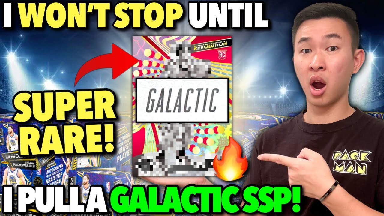 Opening the new REVOLUTION basketball packs until I pull the ULTRA RARE GALACTIC SSP (BOOM)! 😱🔥