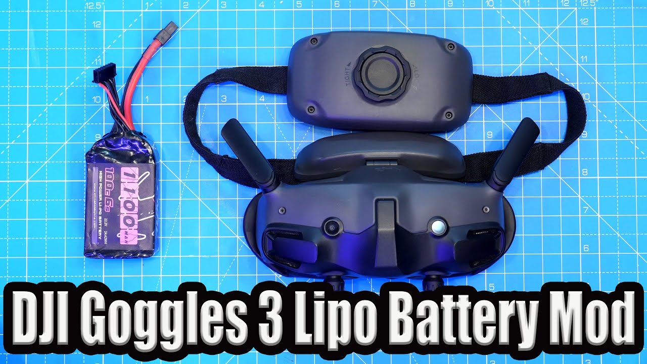 DJI Goggles 3 Battery Mod - Replace The Built In Battery!