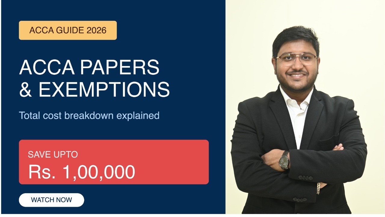 ACCA Exemptions & Fees Explained | Total Cost Breakdown + Rs. 1 Lac Discount Trick! 🔥 | BB Virtuals