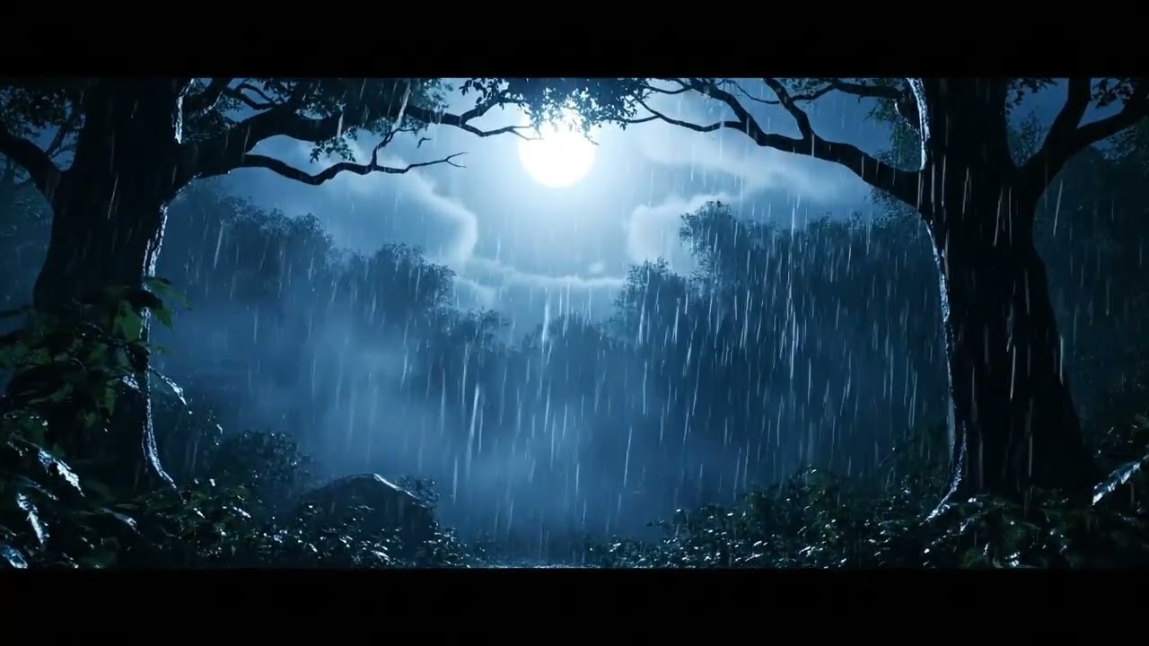 Deep Forest Rain & Distant Thunder #relaxation #natural