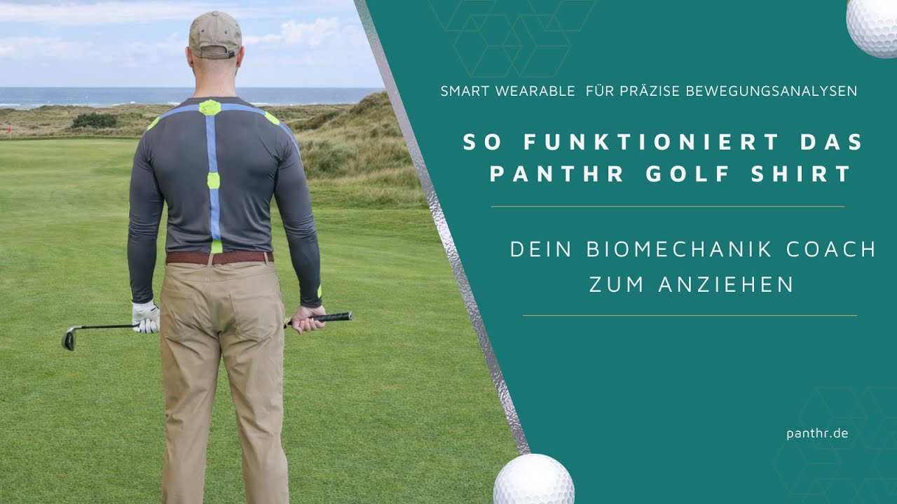 So funktioniert das panthr Golf Shirt - dein Biomechanik-Coach zum anziehen
