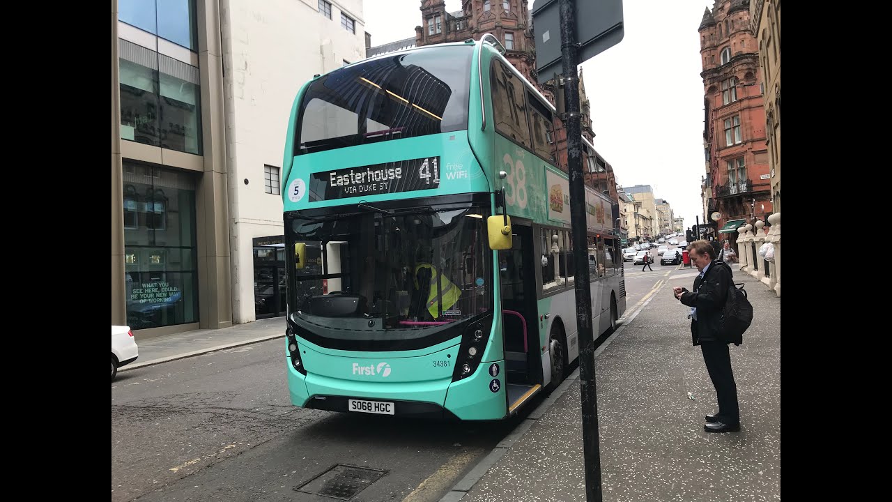First Greater Glasgow Route 41 West Regent Street to Easterhouse(Timelapse Video)