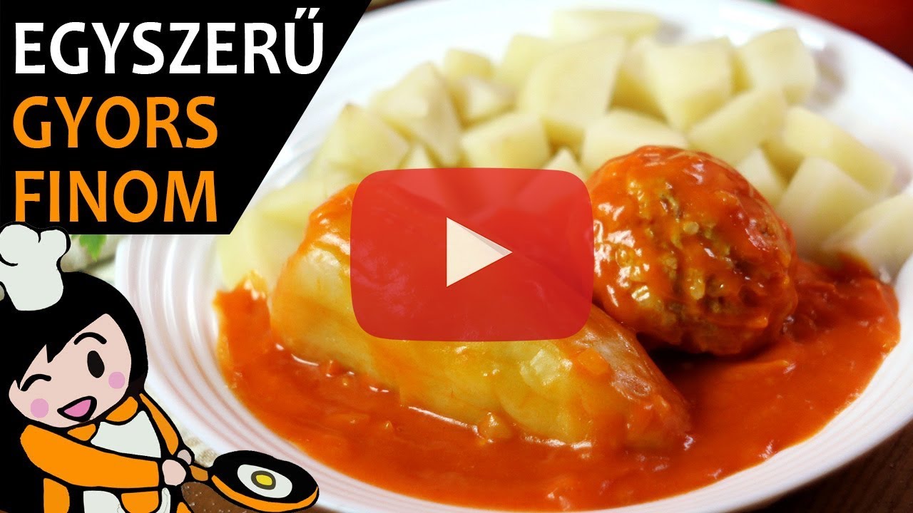 T&ouml;lt&ouml;tt paprika - Recept Vide&oacute;k
