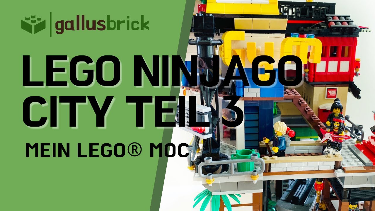 LEGO Ninjago City MOC | Modular Teil 3 Deutsch | GYM, Sternwarte und Sumo Dojo
