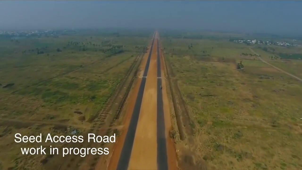 Work on the Seed Access Road Amaravati