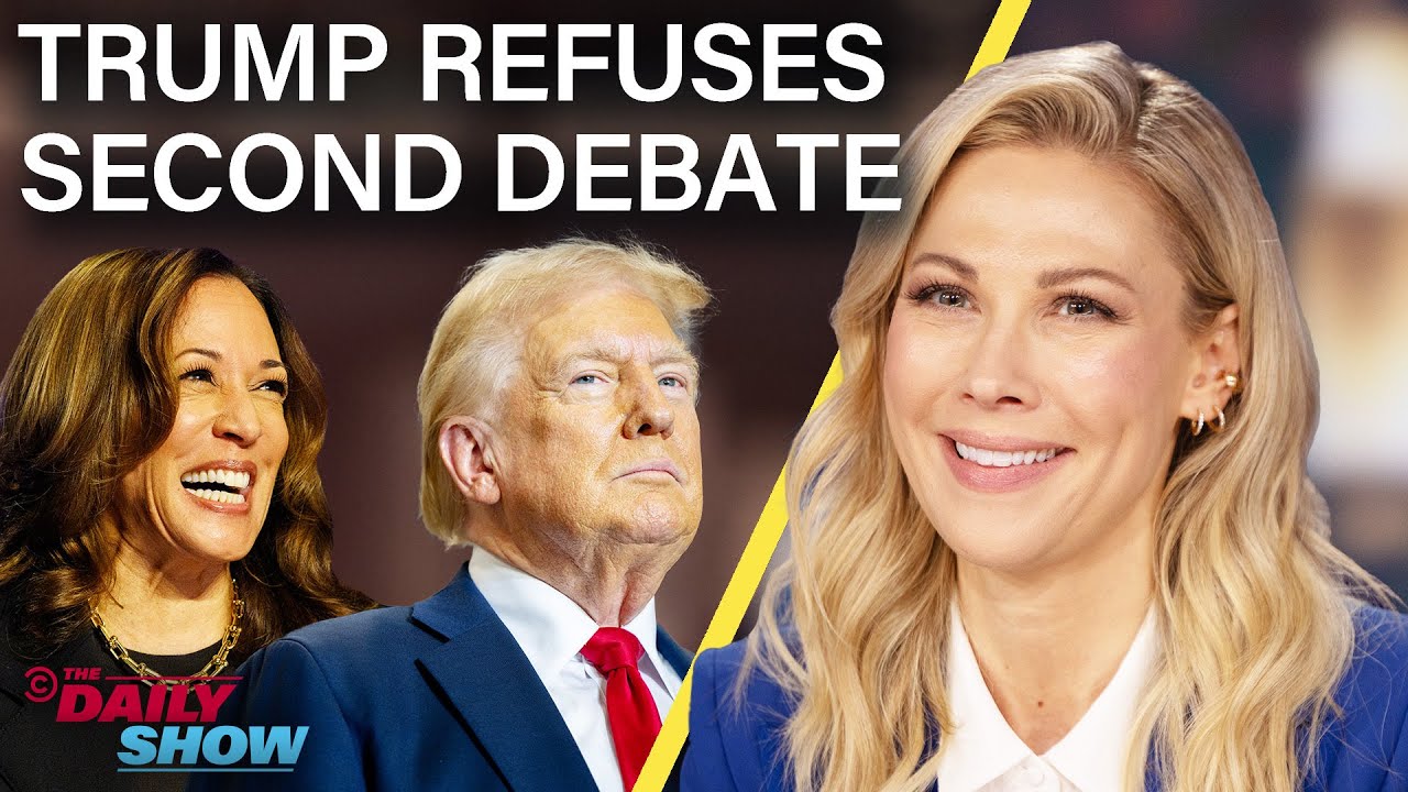 Trump Refuses 2nd Debate & Calls BS on Kamala's McDonald's Experience | The Daily Show