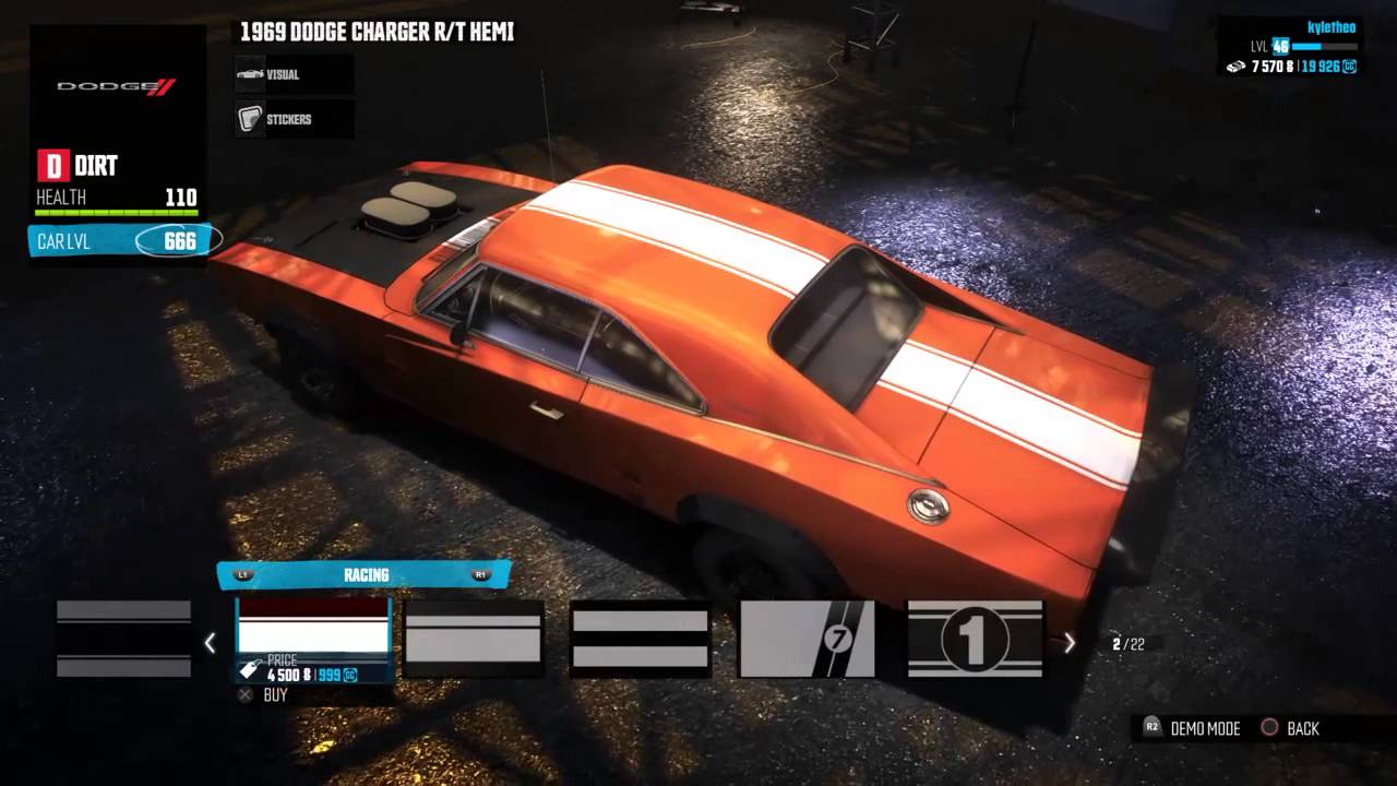 The Crew 1969 Dodge Charger Dirt Spec Customisation