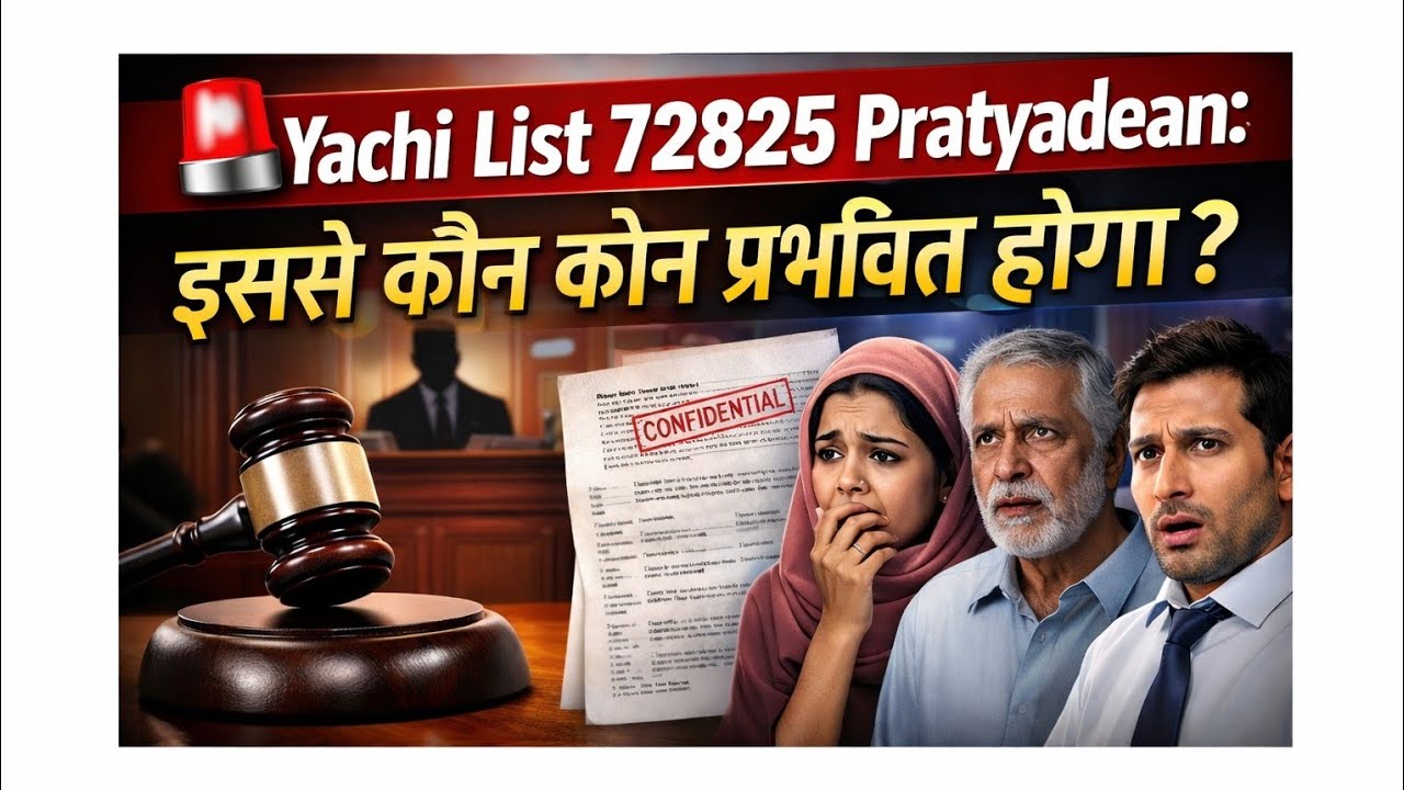 🧠 “Yachi List 72825 Pratyavedan Kya Hai? Simple Language Me Samjhiye”
