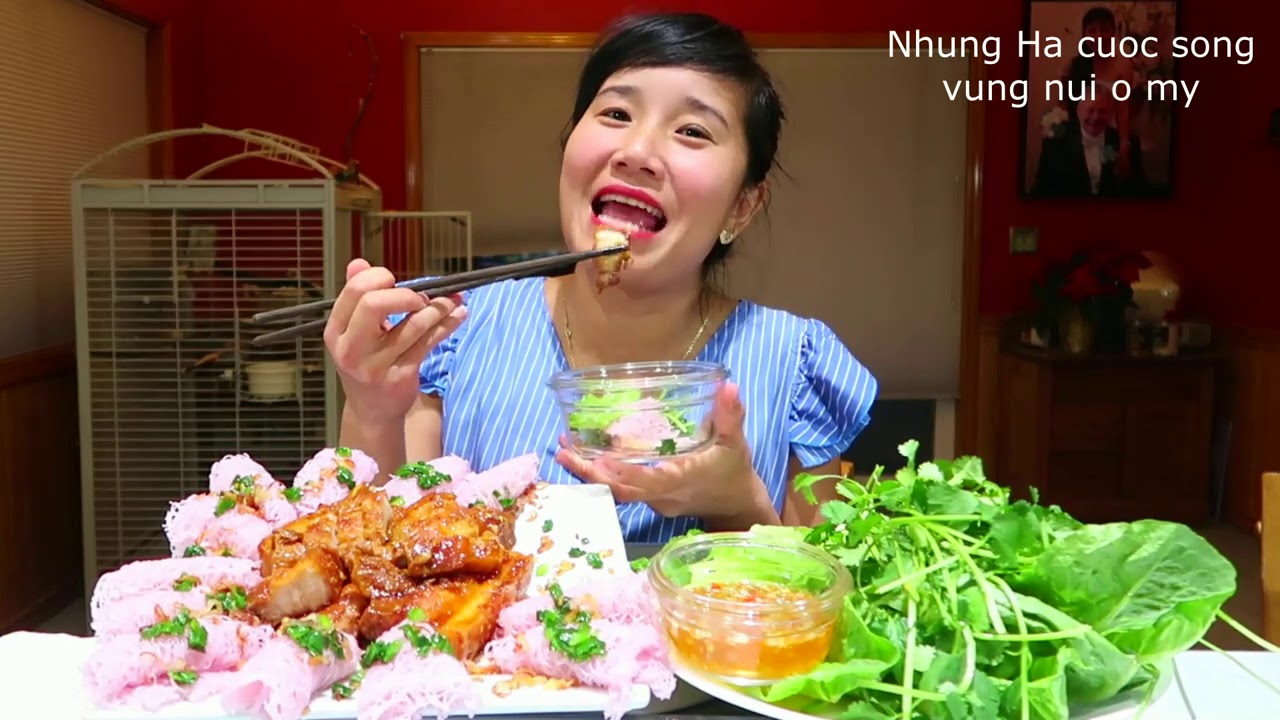 ĂN THỊT BA CHỈ CHIÊN NƯỚC MẮM, BÁNH HỎI LÁ CẨM, GIÒN NGON HẾT CƠM,