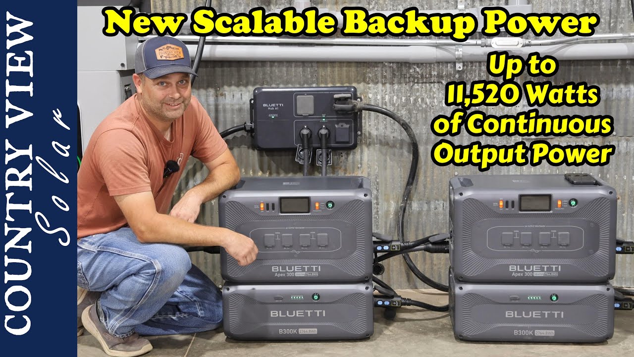 Bluetti Apex 300, Their Newest Power Station. Customizable to fit your Needs. Including Home Backup