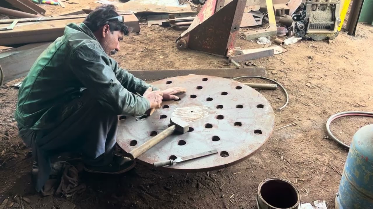 Wonderful Process of Drill Machine Work and Welding Work . Wheel Welding in Local welding 