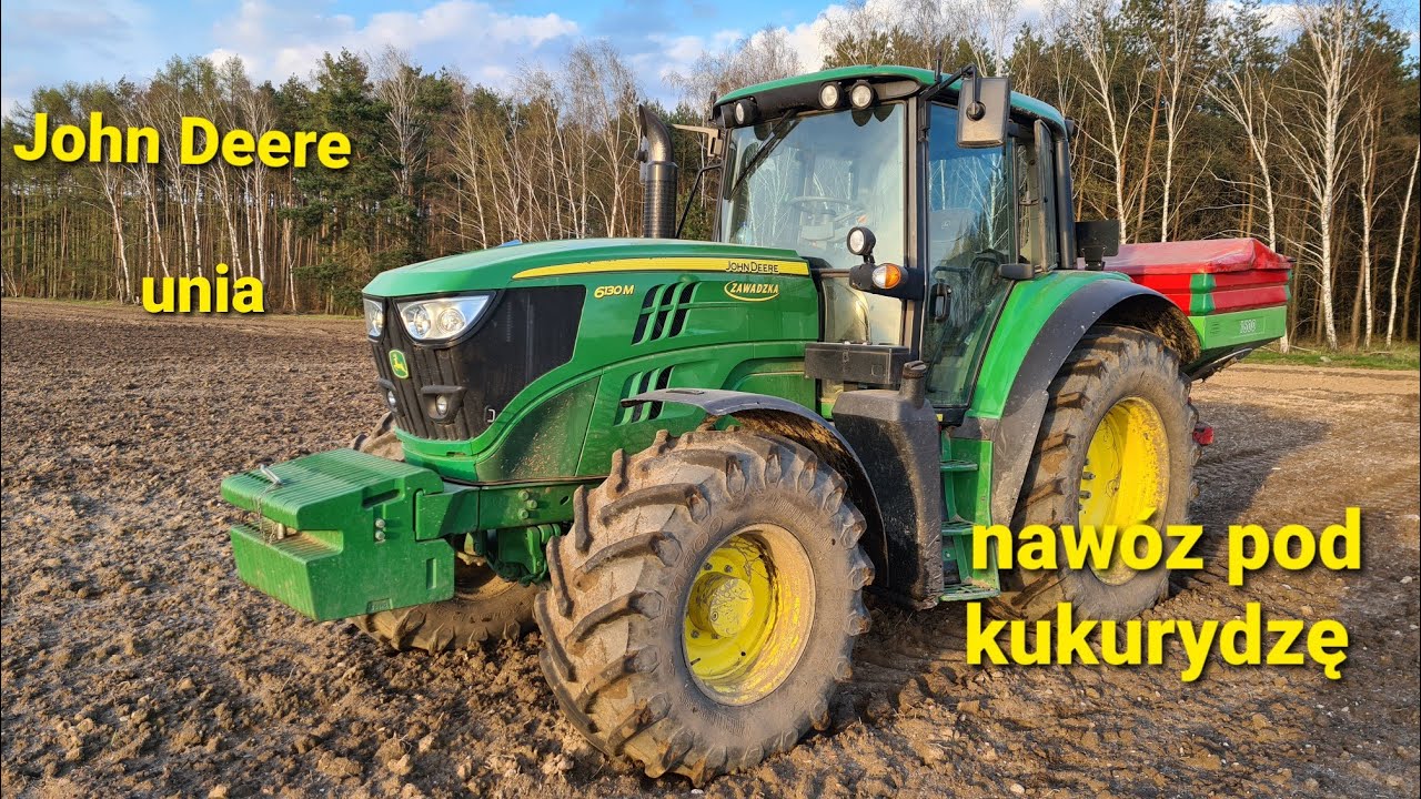 🌽🇵🇱Nawóz pod kukurydzę/Czy phx dobrze orze?/John Deere 6130m/Unia mxl 1600/vlog#3