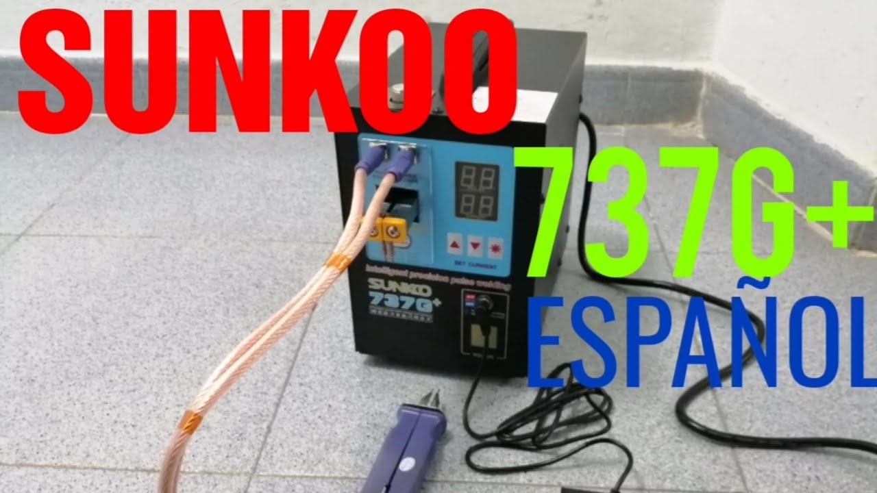 SUNKKO 737G+ en español, máquina de soldar de punto