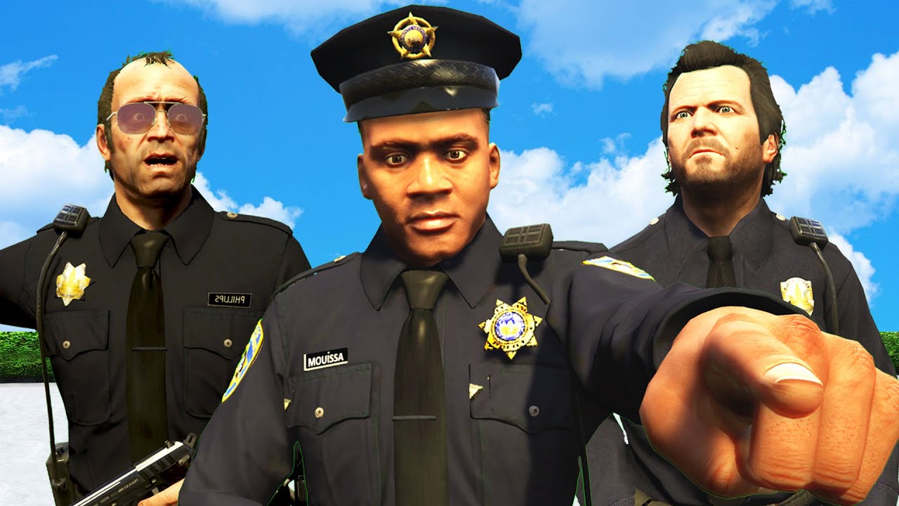 מייקל טרוור ופרנקלין מצטרפים למשטרה בGTA V!