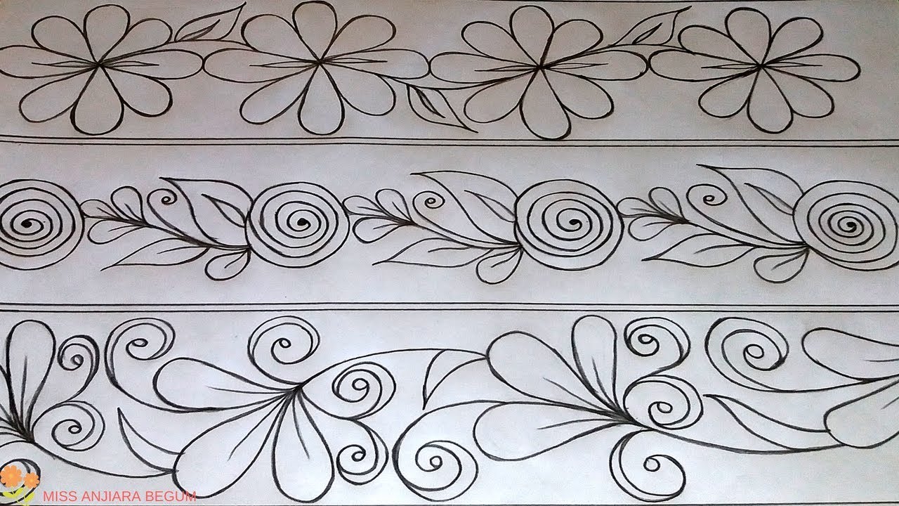 nakshi kantha drawing design tutorial-53, how to nokshi katha drawing, নকশী কাথার ডিজাইন, नोक्षी कथा