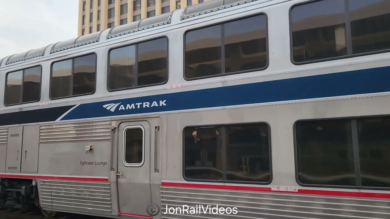 1/6/26 Pre: Amtrak Southwest Chief 3 with Phase VII livery lounge AMTK 33024 at LAUPT-3