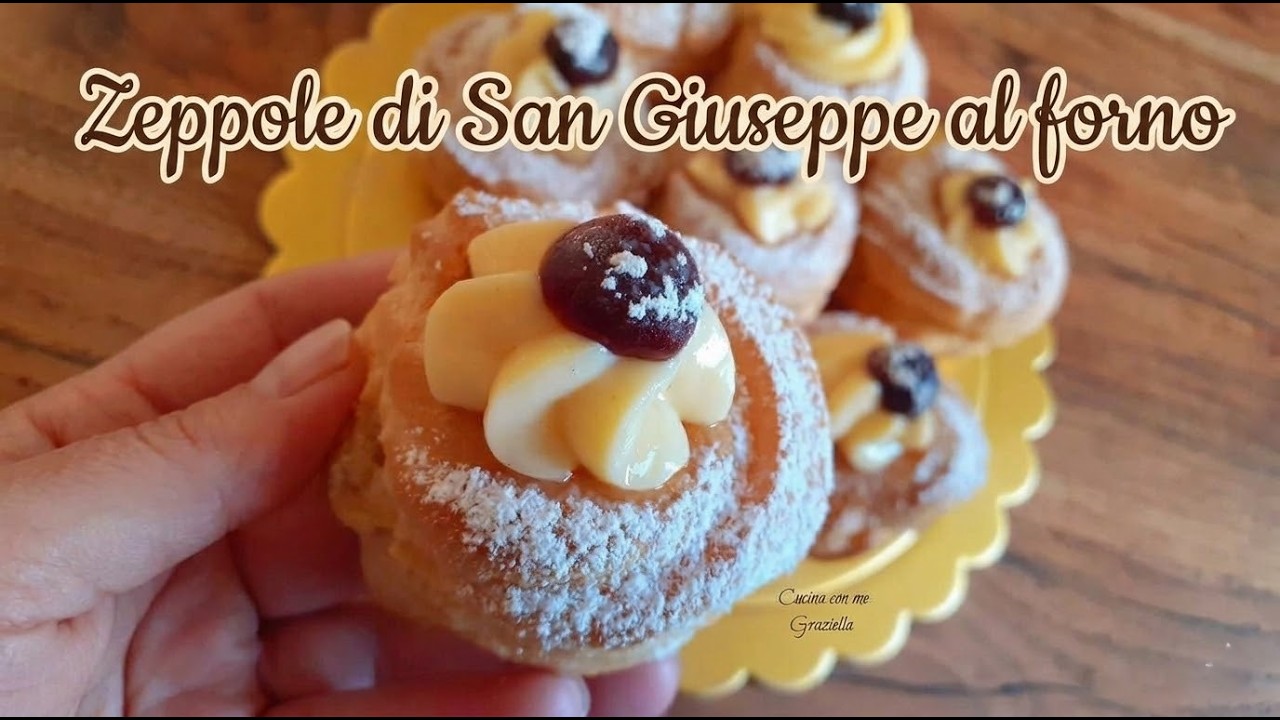 ZEPPOLE AL FORNO di San Giuseppe - RICETTA fatta in casa Infallibile