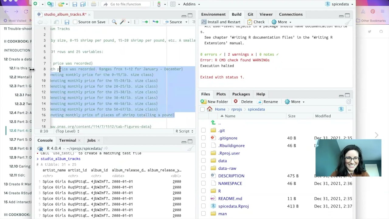Day 11: Creating a data package & site || rmarkdown + usethis + pkgdown + Netlify #12DaysOfDusting