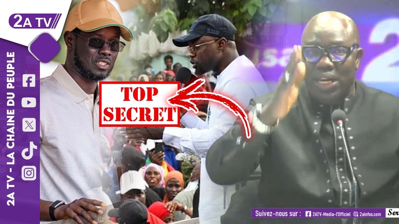 Top Secret ! Ahmed lâche une surprise sur Sonko et Diomaye